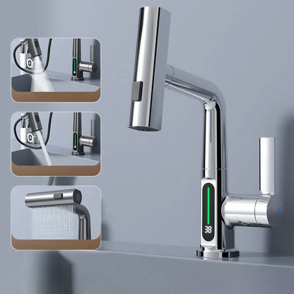 WATERMASTER – 360° Rotating Faucet with LED Temperature Display