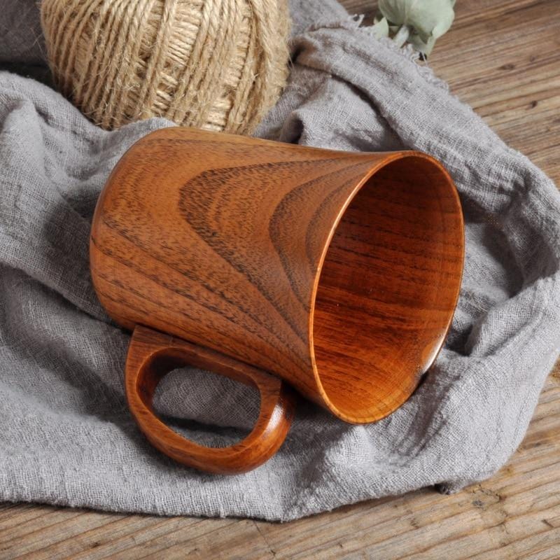 WOODPOUR – Unique Natural Wood Coffee & Beer Cup for Warm and Cold Drinks