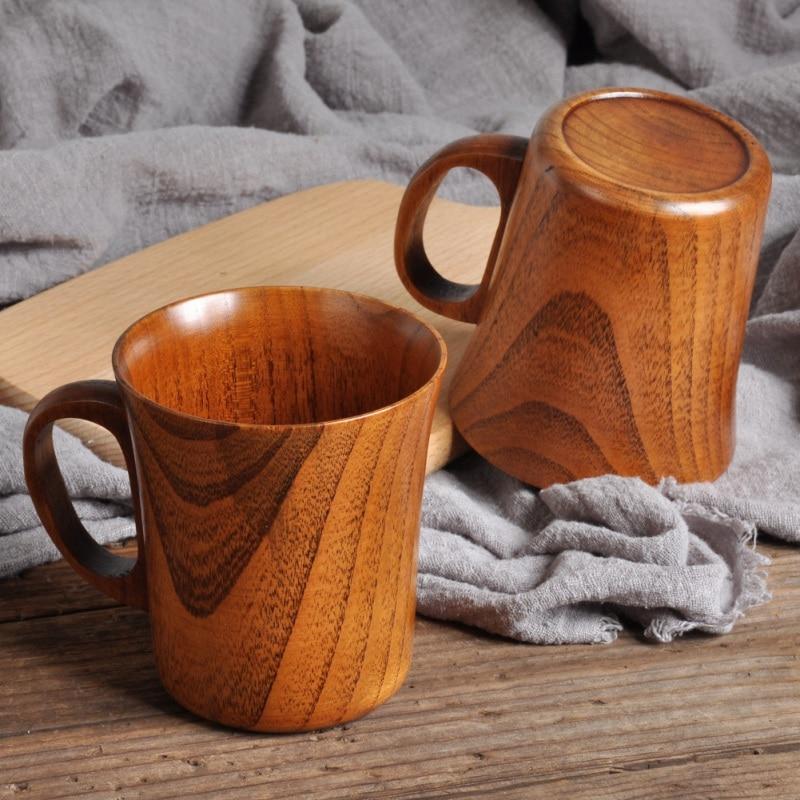 WOODPOUR – Unique Natural Wood Coffee & Beer Cup for Warm and Cold Drinks
