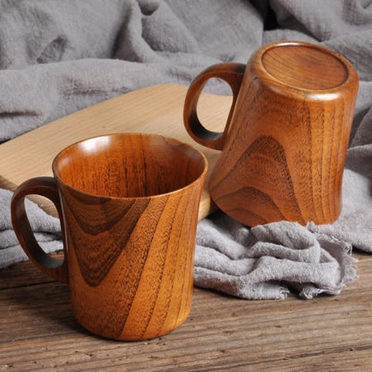 WOODPOUR – Unique Natural Wood Coffee & Beer Cup for Warm and Cold Drinks