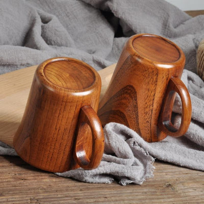 WOODPOUR – Unique Natural Wood Coffee & Beer Cup for Warm and Cold Drinks