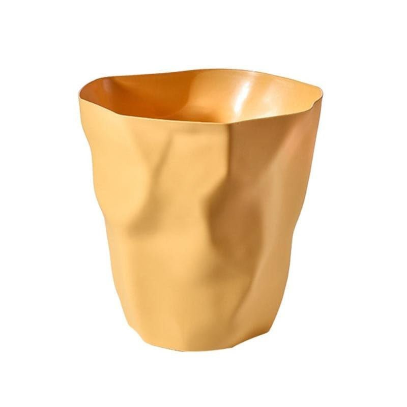 ZENLIVING – Irregular Trash Can with Clean Minimalist Space-Saving Style