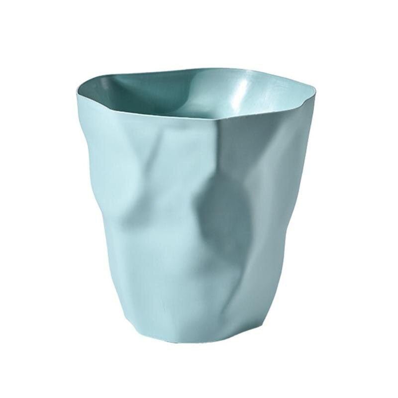 ZENLIVING – Irregular Trash Can with Clean Minimalist Space-Saving Style