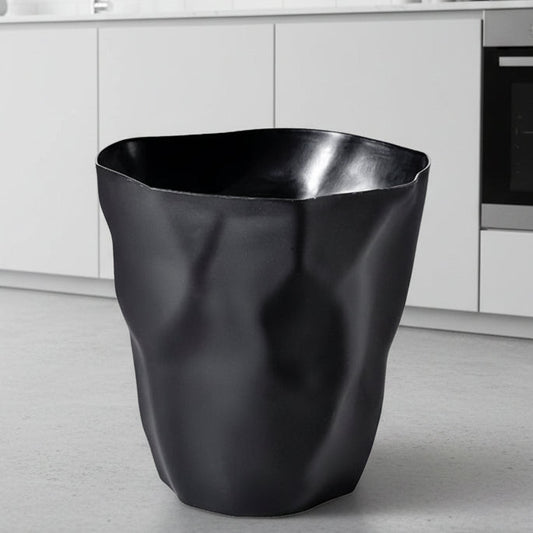ZENLIVING – Irregular Trash Can with Clean Minimalist Space-Saving Style