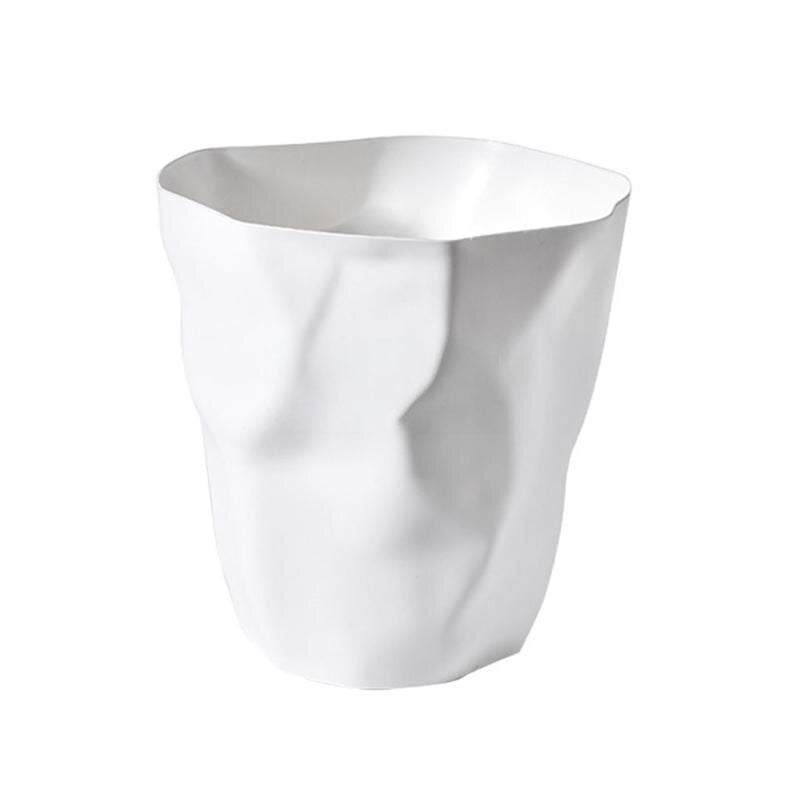 ZENLIVING – Irregular Trash Can with Clean Minimalist Space-Saving Style