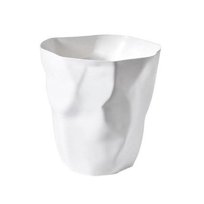 ZENLIVING – Irregular Trash Can with Clean Minimalist Space-Saving Style